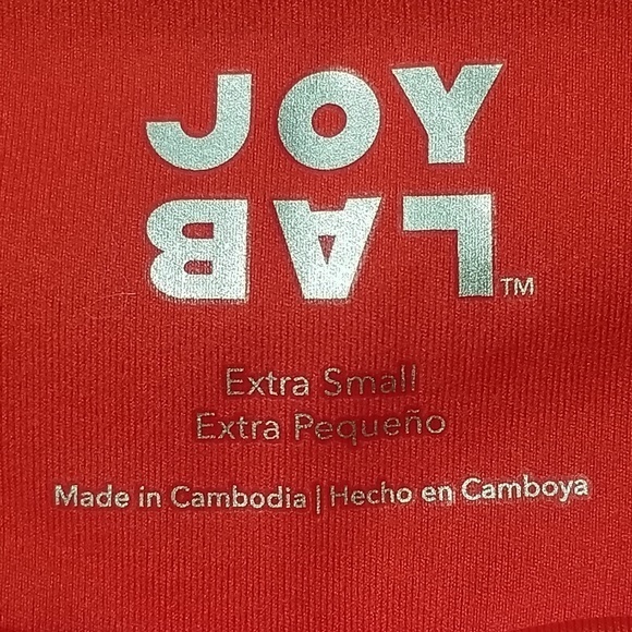 Joy‎ Lab Women’s Volcano Red Athletic Inner Brief Shorts Sz. XS - Picture 5 of 8